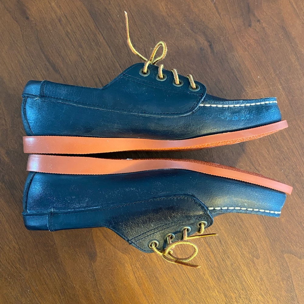 NWOT Quoddy Never Used Vintage Moc Toe Boat Shoes - Picture 4 of 9